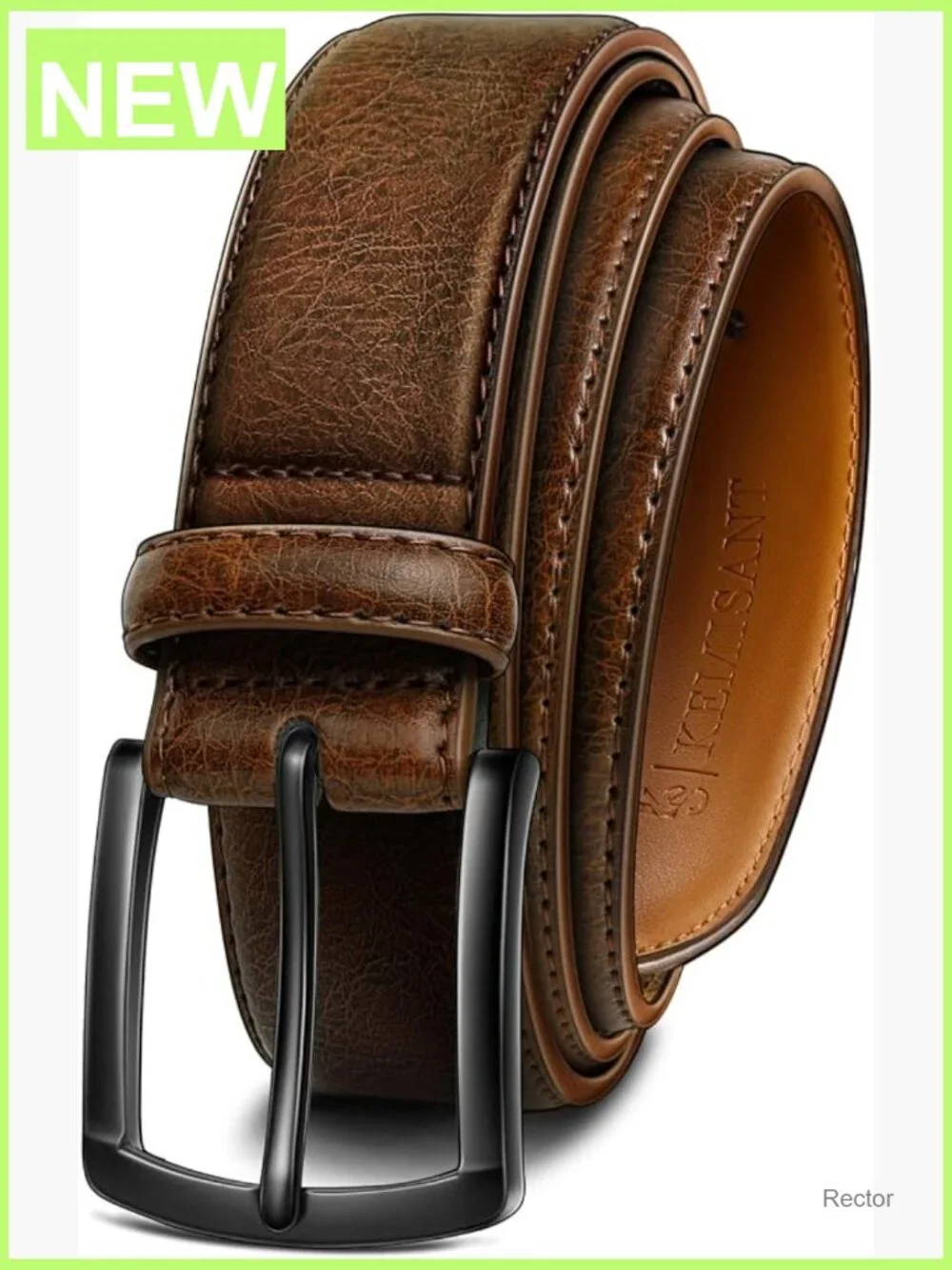 Men's Genuine Leather Dress Casual Belt 1 3/8